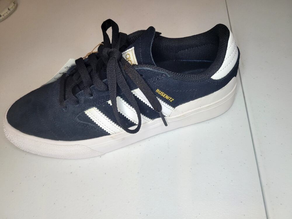 SINGLE LEFT SHOE (AMPUTEE) -Adidas BUSENITZ VULC II Black/White Gum Sole- Mens 6